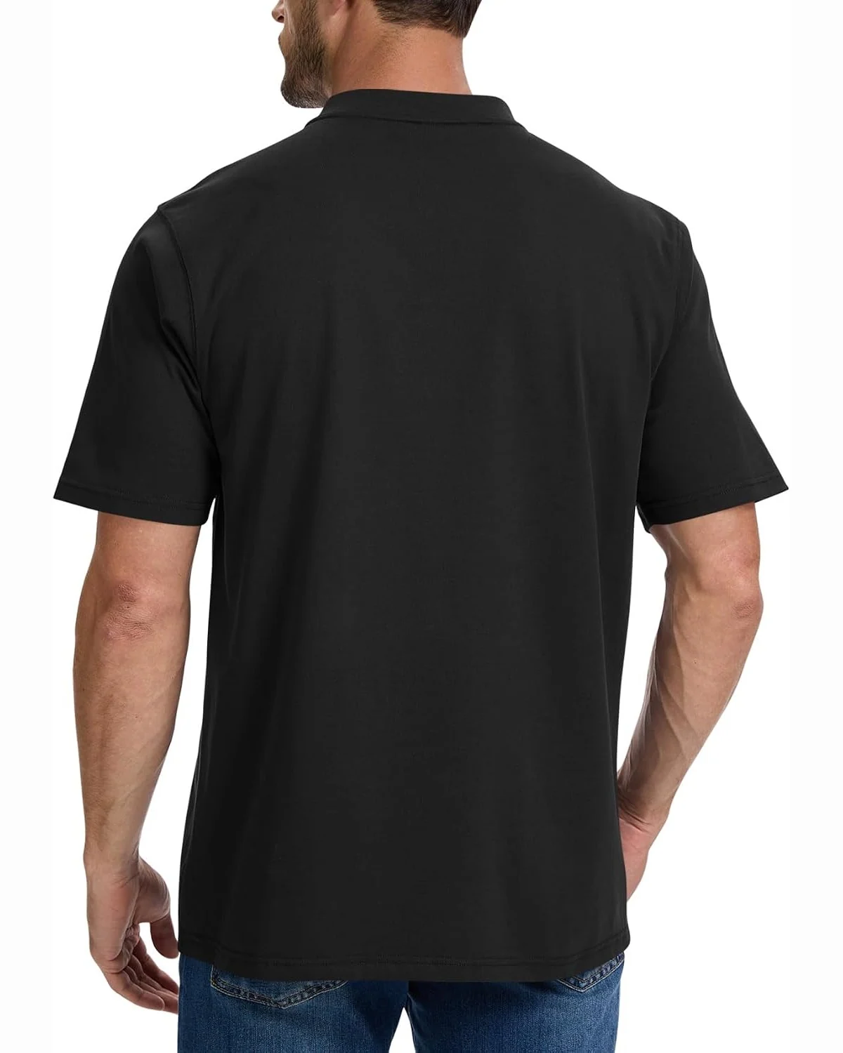 Heavyweight Pocket Henley in Black, KECOLS