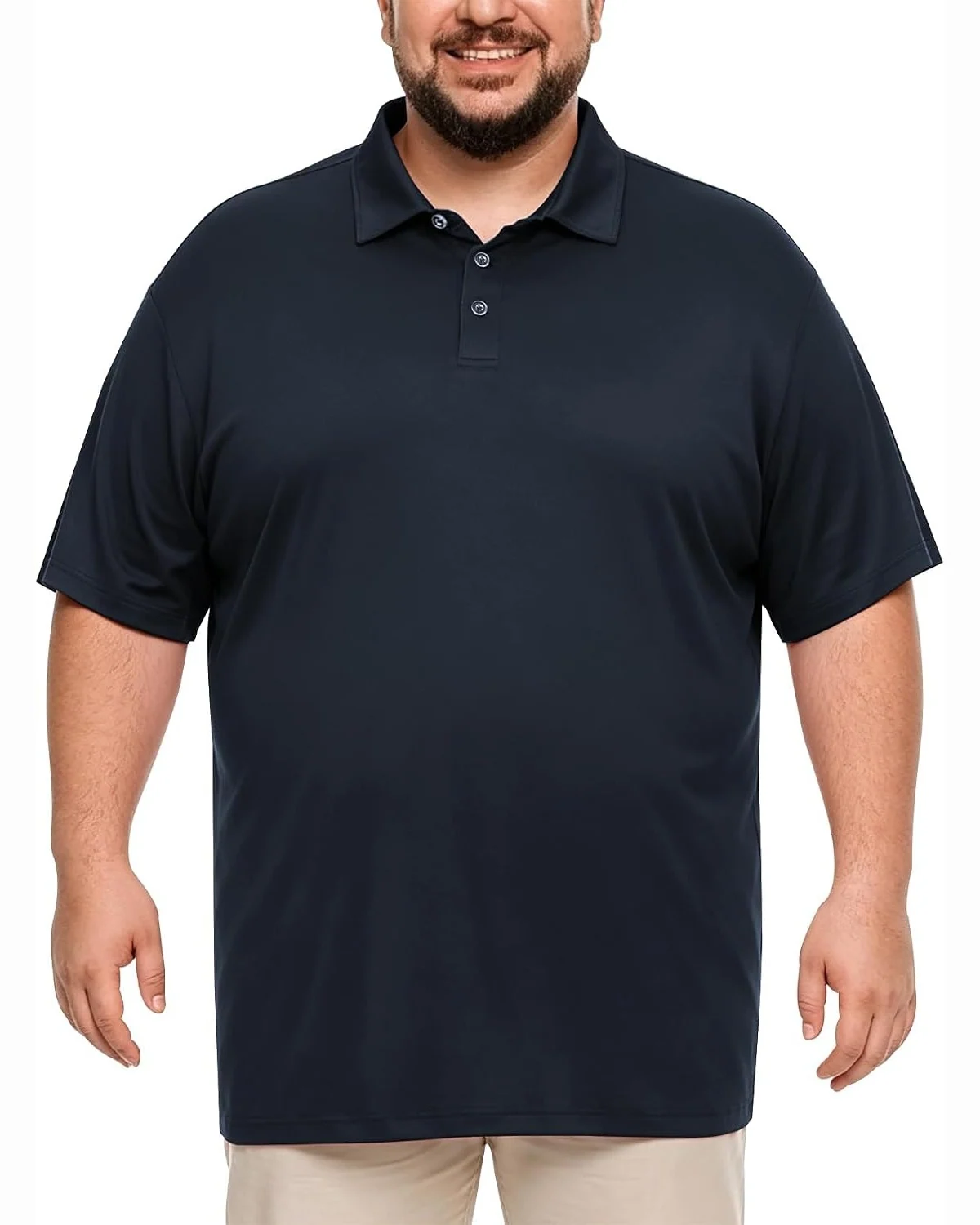 Big and Tall Polo in Navy, KECOLS