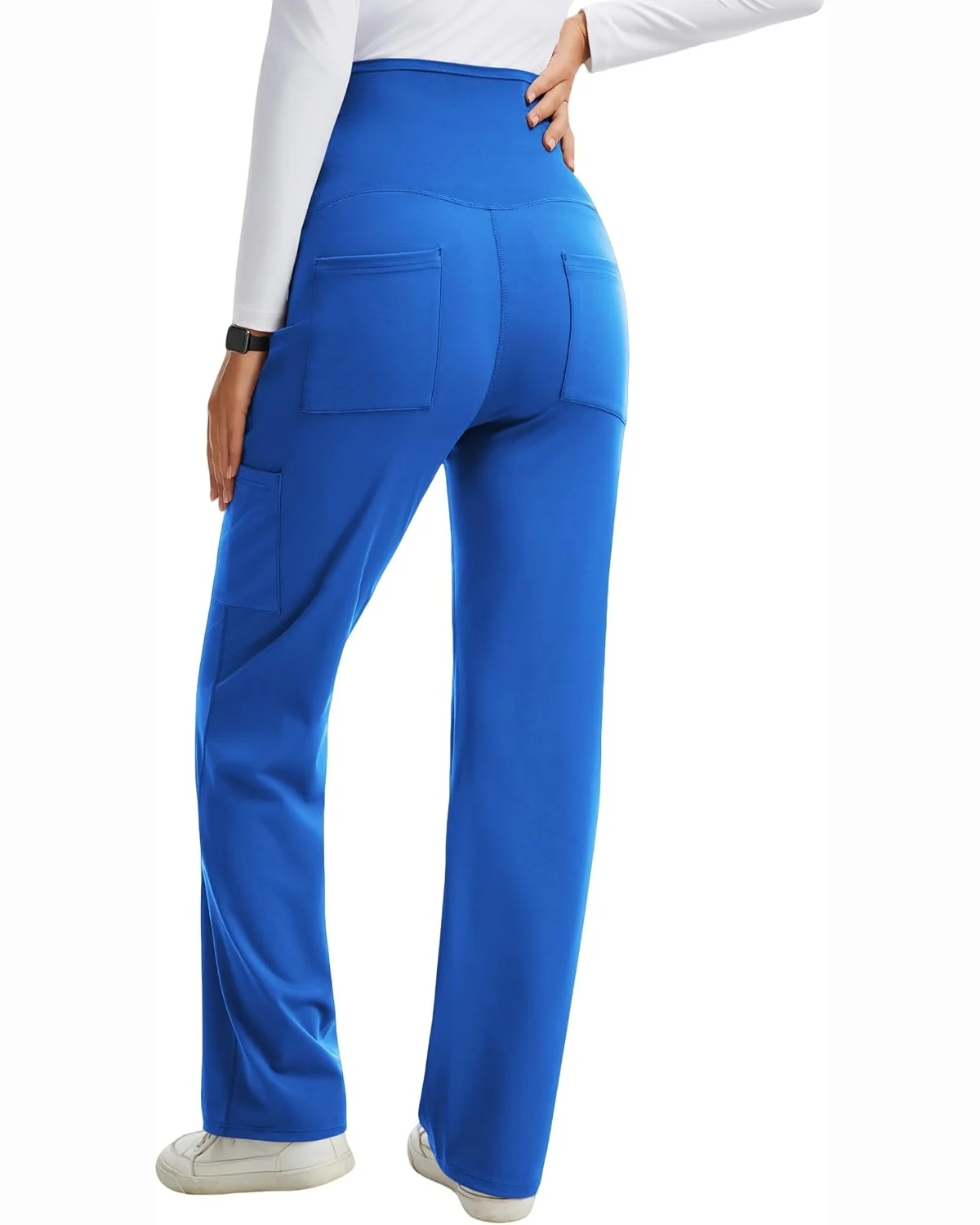 Maternity Scrub Pants in Royal Blue, KECOLS