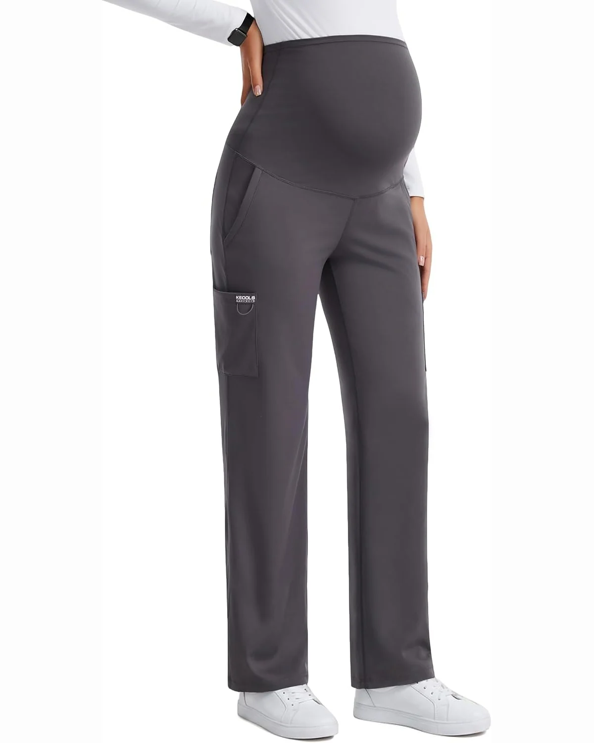 Maternity Scrub Pants in Grey, KECOLS