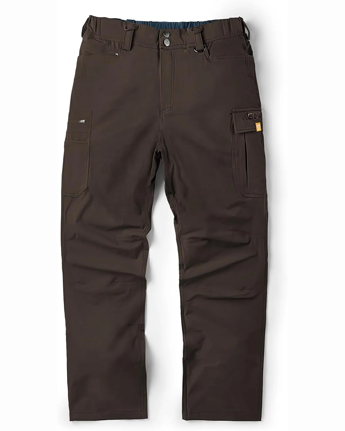 Technical Work Pants in Coffee Brown, KECOLS