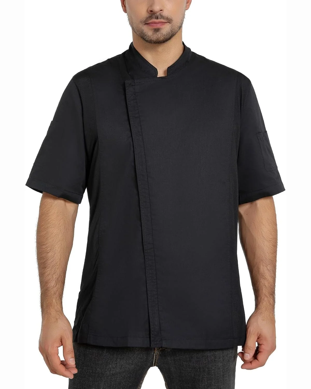 Chef Coat, Black in Black, KECOLS