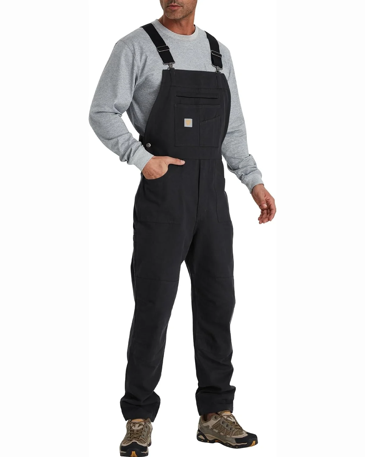 Duck Bib Overalls in Black, KECOLS