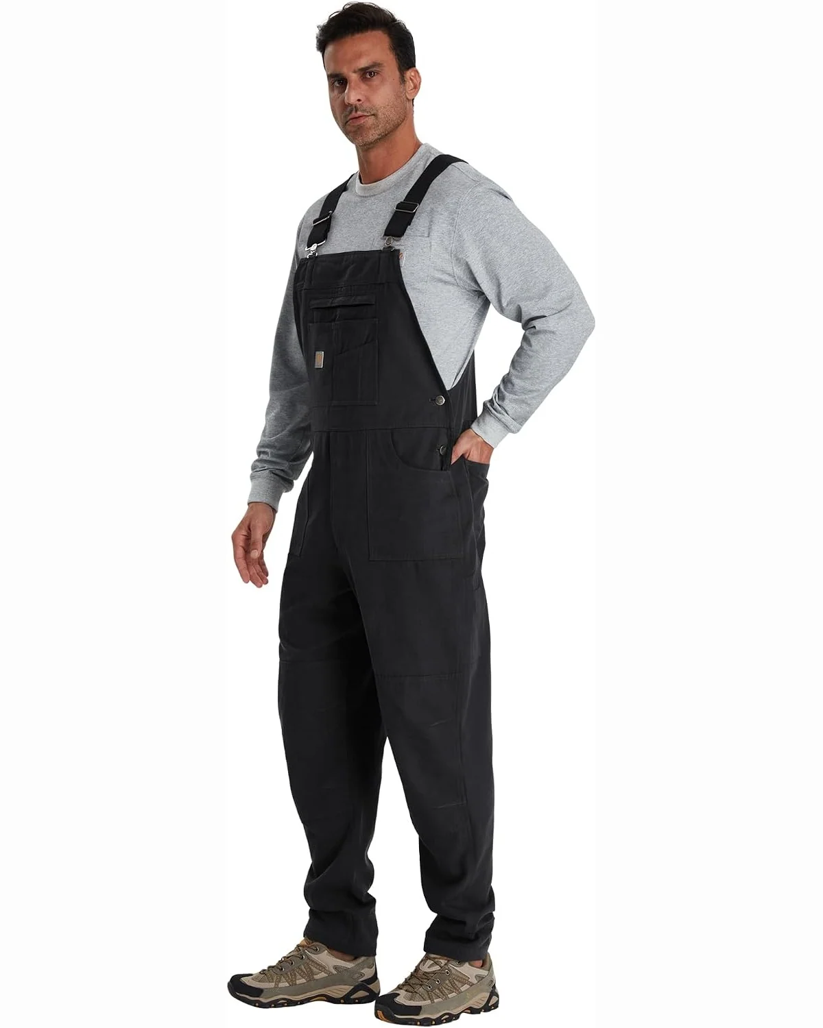 Duck Bib Overalls in Black, KECOLS