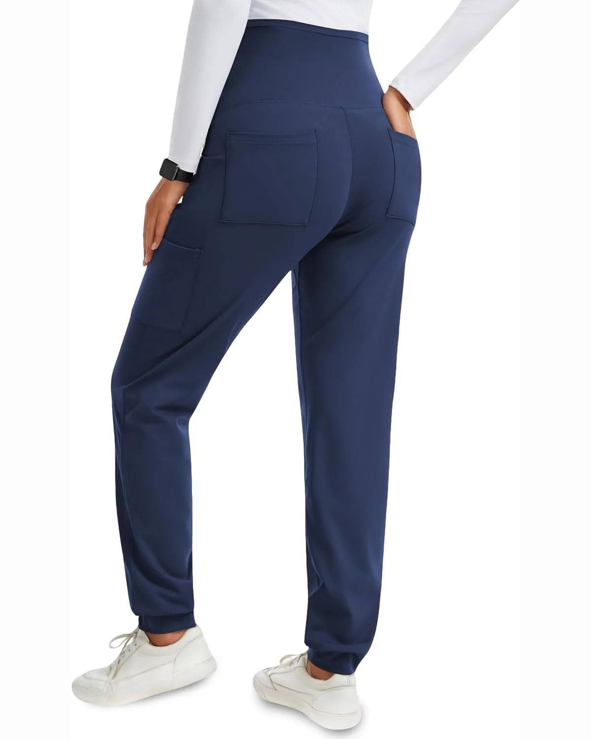 Maternity Scrub Joggers in Navy, KECOLS