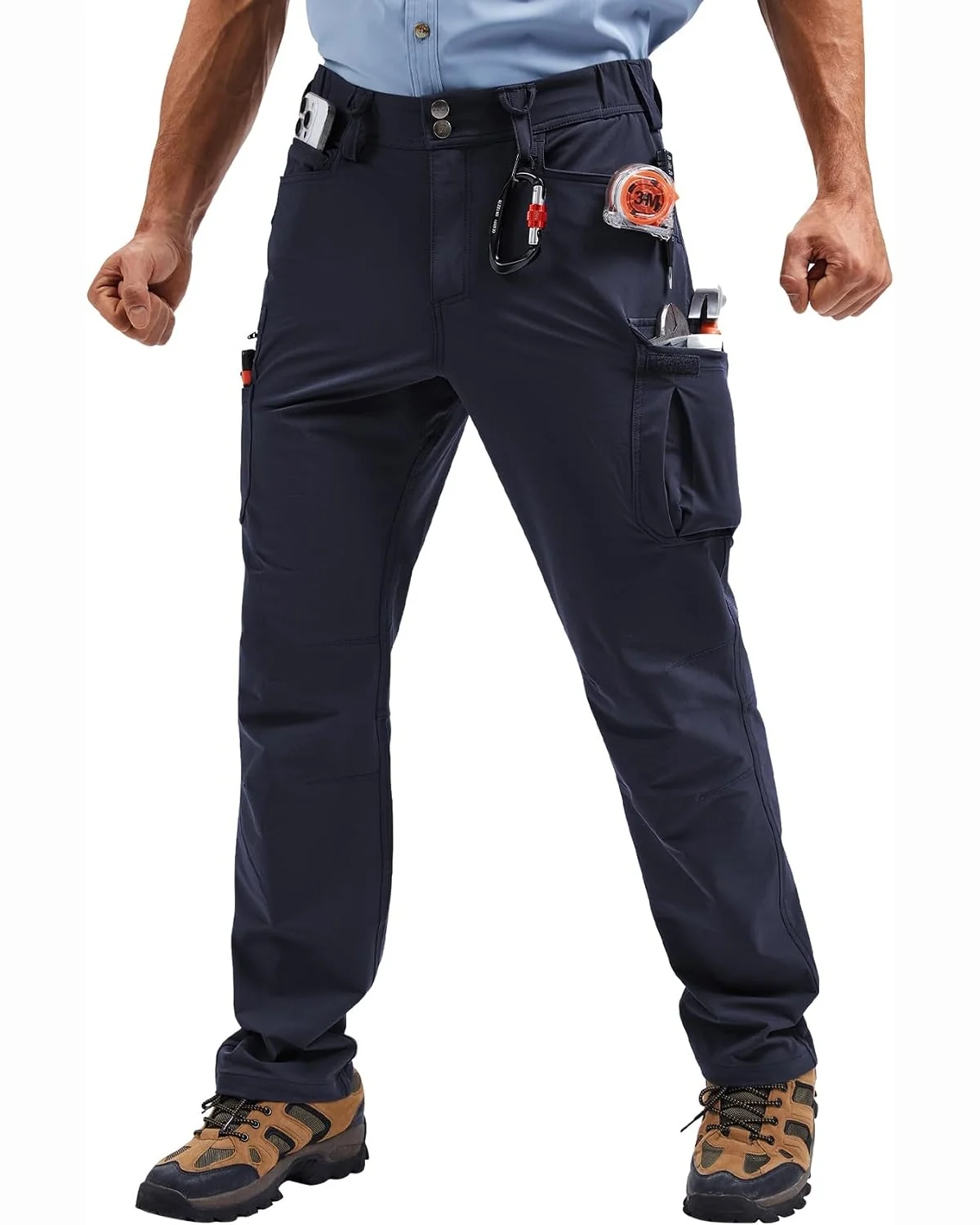 Technical Work Pants in Navy, KECOLS