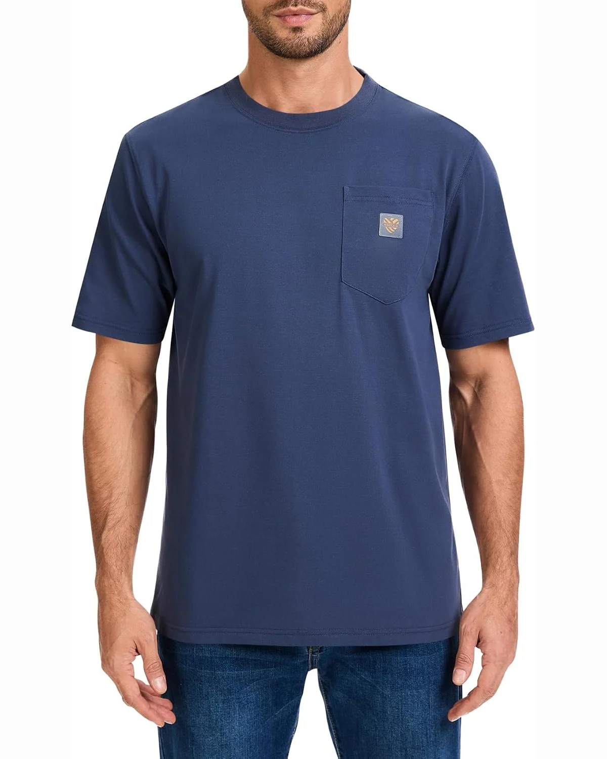 Heavyweight Pocket Tee in Lakeshore, KECOLS