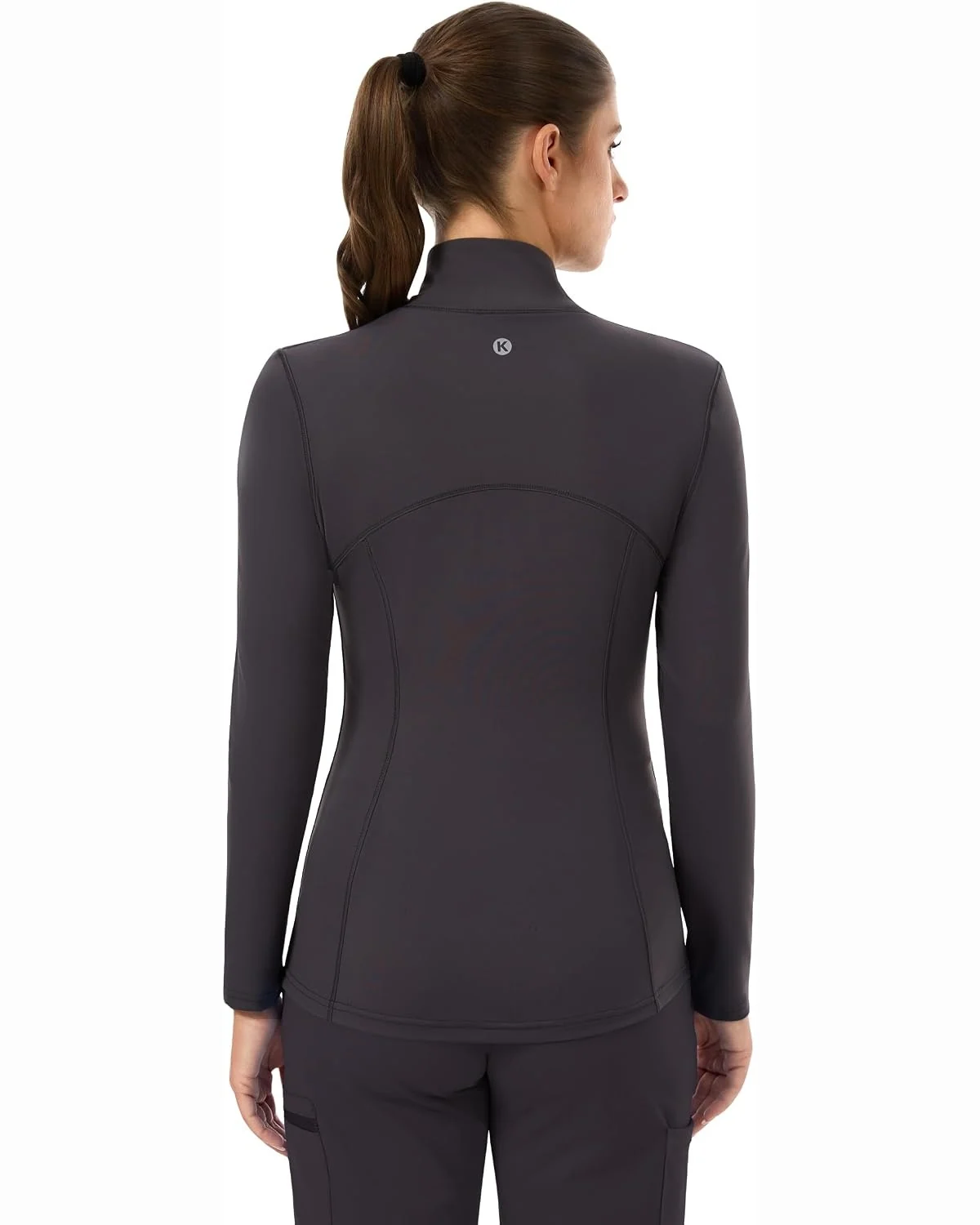 Lightweight Scrub Jacket in Grey, KECOLS