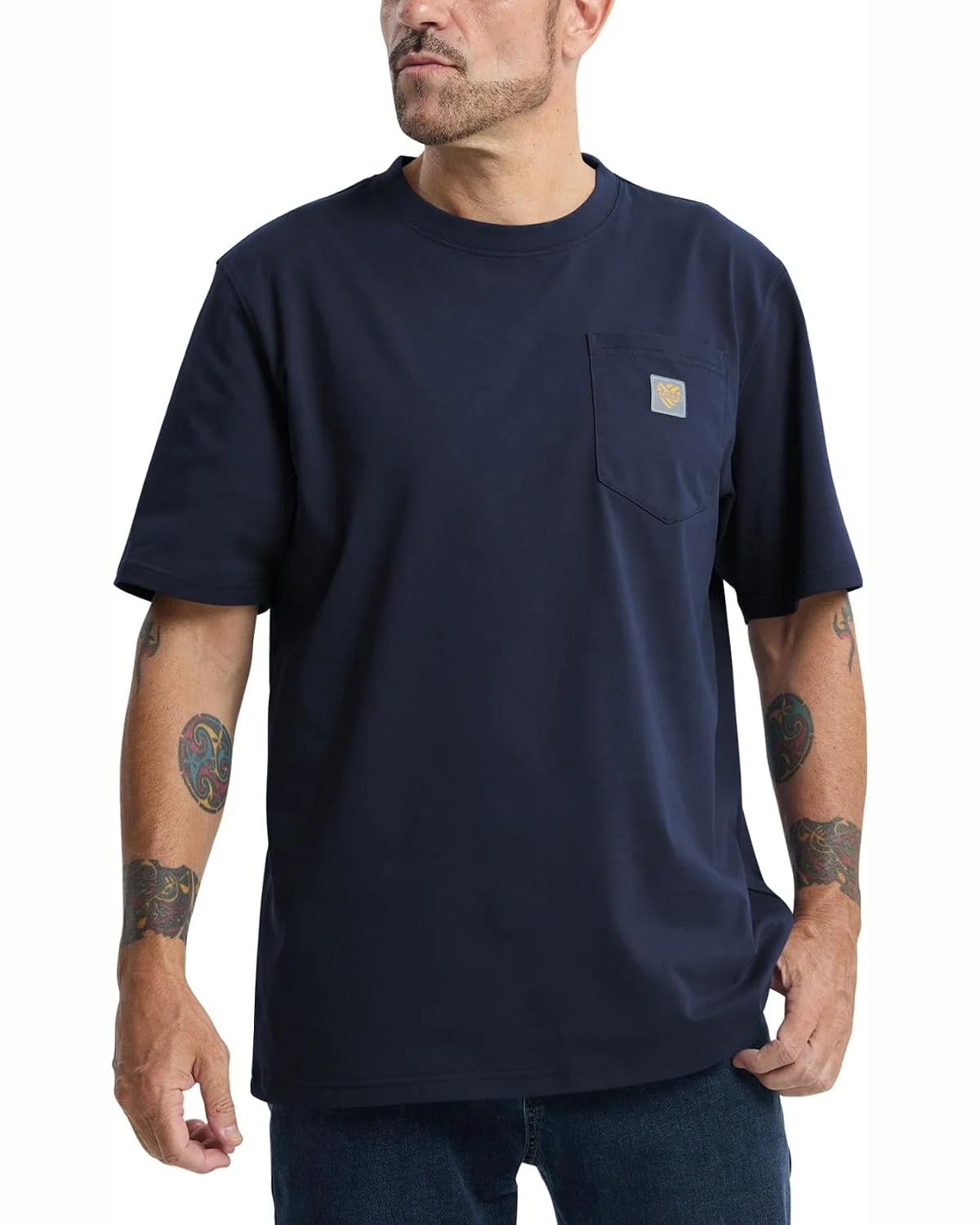 Thick Work Tee in Navy, KECOLS